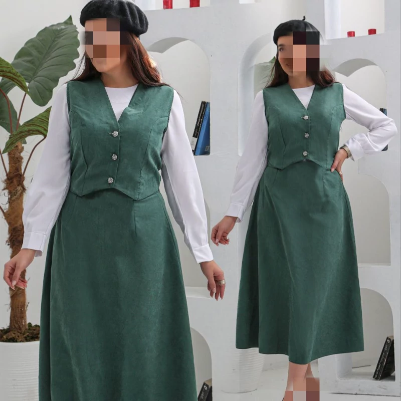 سه تیکه  جلیقه شومیز دامن مدل آندیا