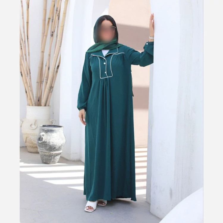 مانتو عبایی مدل سارینا جنس ابروبادی