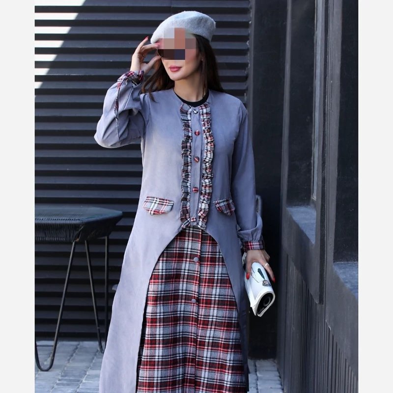 چهار خانه پشمی مدل آروشا