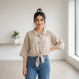 شومیز گره ای مدل مینا