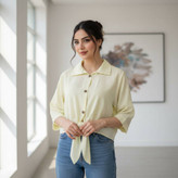 شومیز گره ای مدل مینا